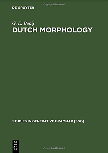 Cover for Dutch Morphology