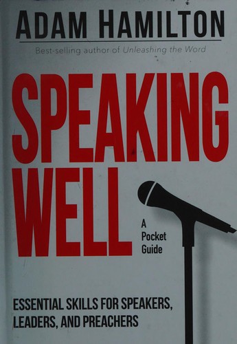 Cover for Speaking well