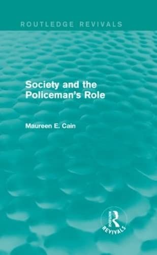 Cover for Society and the Policeman's Role