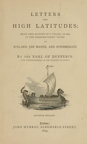 Cover for Letters from high latitudes