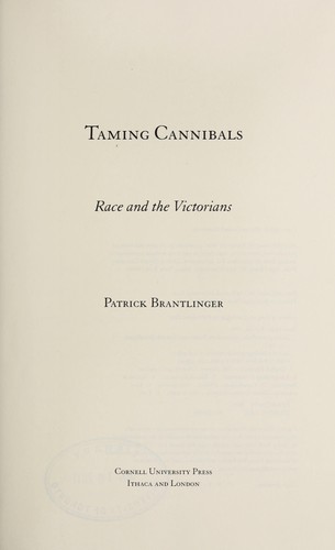 Cover for Taming cannibals