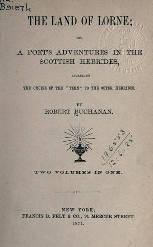 Cover for The land of Lorne