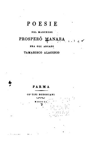 Cover for Poesie