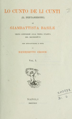 Cover for Lo cunto de li cunti (Il Pentamerone)
