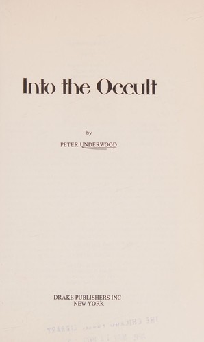 Cover for Into the occult.