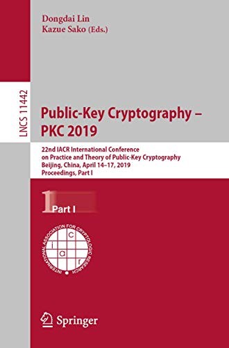 Cover for Public-Key Cryptography – PKC 2019