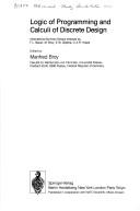 Cover for Logic of programming and calculi of discrete design