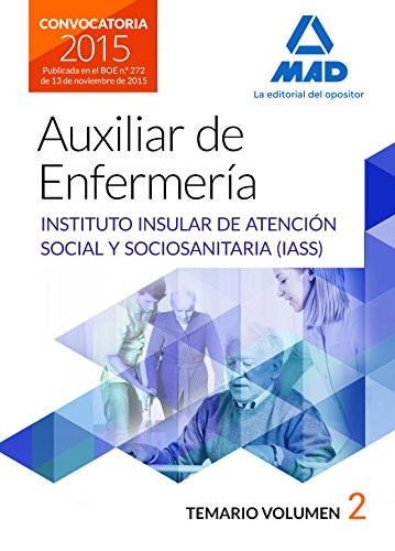 Cover for Auxiliares de enfermería del Instituto Insular de Atención Social y Sociosanitaria.