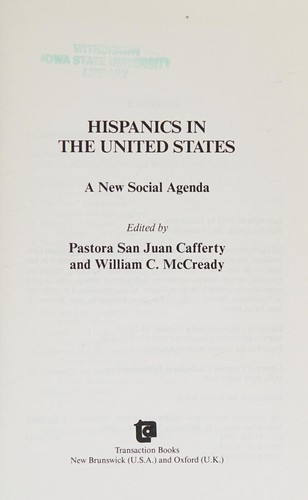 Cover for Hispanics in the United States