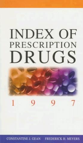 Cover for Index of prescription drugs 1997