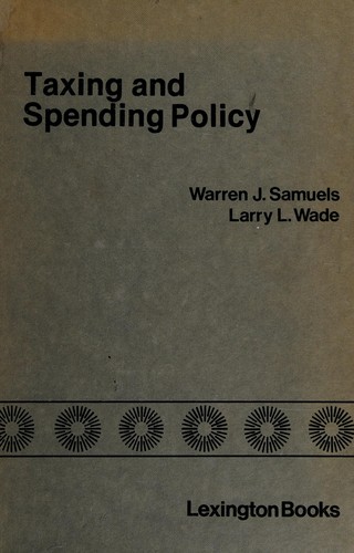 Cover for Taxing and spending policy