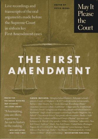 Cover for May it Please the Court: The First Amendment