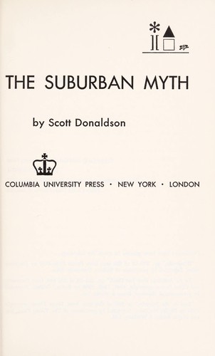 Cover for The suburban myth