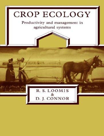 Cover for Crop ecology