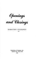 Cover for Openings and closings