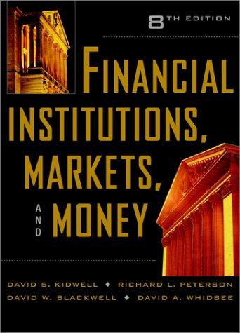 Cover for Financial institutions, markets, and money