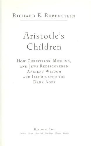 Cover for Aristotle's children
