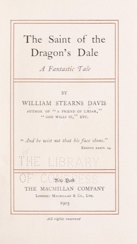 Cover for The Saint Of The Dragon's Dale