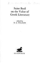 Cover for On the Value of Greek Literature