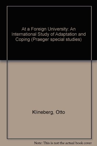Cover for At a foreign university