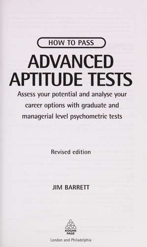 Cover for How to pass advanced aptitude tests