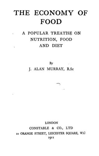Cover for The economy of food