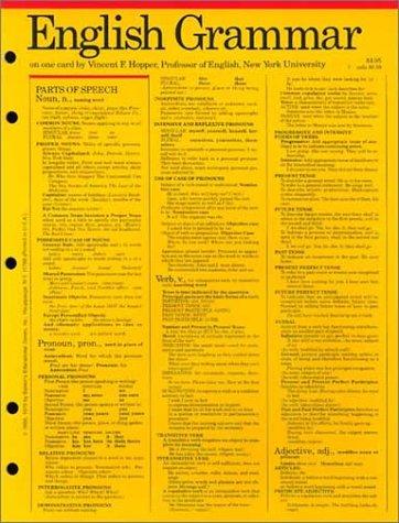 Cover for English Grammar, Punctuation and Usage (Grammar Card Guides)