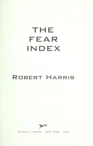 Cover for The fear index