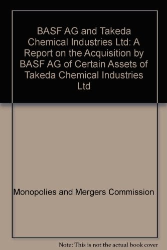 Cover for BASF AG and Takeda Chemical Industries Ltd