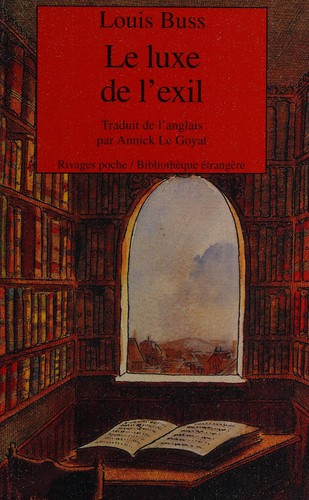 Cover for Le luxe de l'exil
