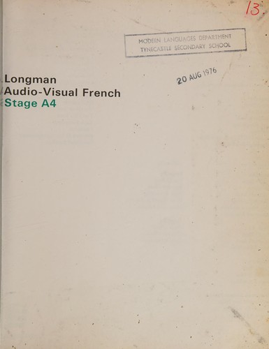 Cover for Longman Audio-Visual French (Longman Audio-visual French)