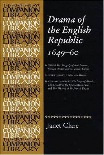 Cover for Drama of the English Republic, 1649-1660