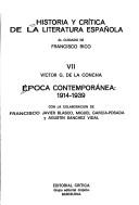 Cover for Historia y crÂ¸tica de la literatura espaÃ±ola (PÃ¡ginas de filologÂ¸a)