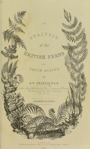 Cover for An analysis of the British ferns and their allies