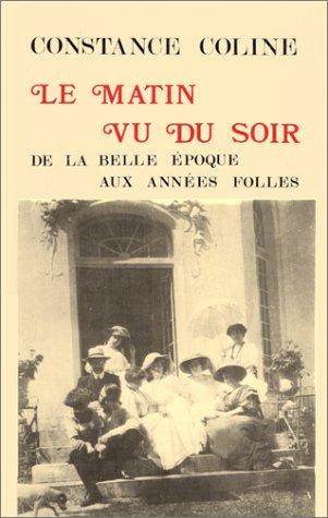 Cover for Le matin vu du soir