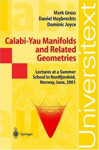 Cover for Calabi-Yau Manifolds and Related Geometries