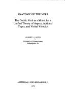 Cover for Anatomy of the verb