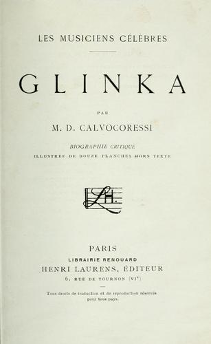 Cover for Glinka