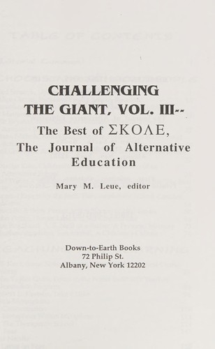 Cover for Challenging the Giant