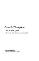 Cover for Francis Thompson