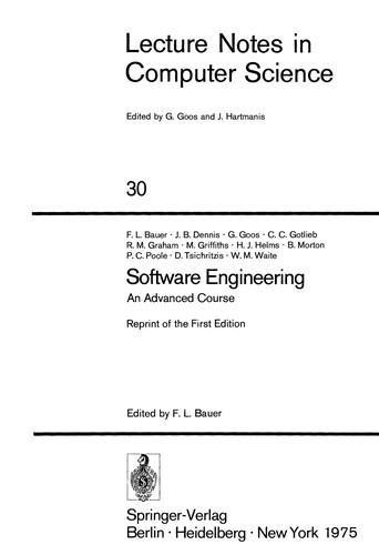 Cover for Software engineering