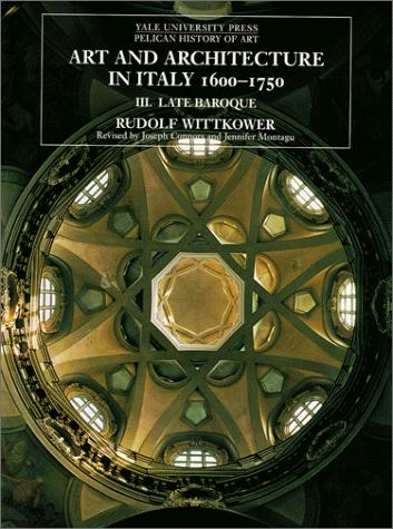 Cover for Art and architecture in Italy, 1600-1750