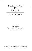 Cover for Planning in India