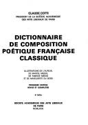 Cover for Dictionnaire de composition poétique française classique