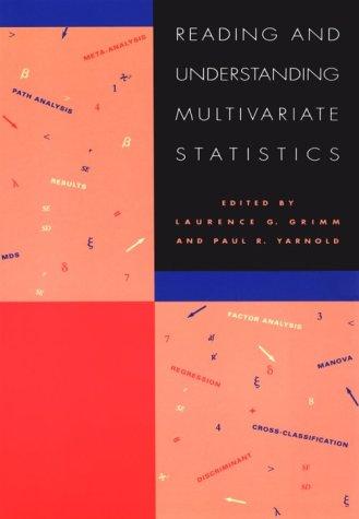 Cover for Reading and understanding multivariate statistics