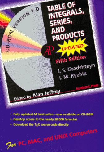 Cover for Table of Integrals, Series, and Products, Fifth Edition