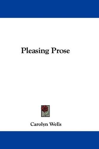 Cover for Pleasing Prose