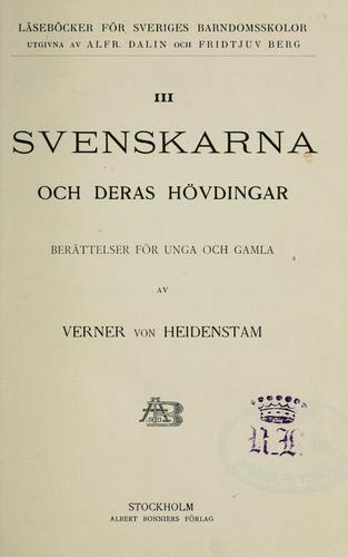 Cover for Svenskarna och deras hövdingar