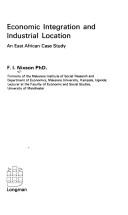 Cover for Economic integration and industrial location - an East African case study