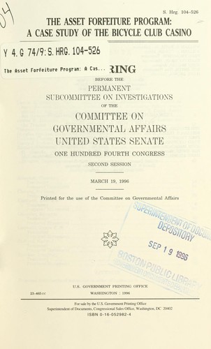Cover for The Asset Forfeiture Program